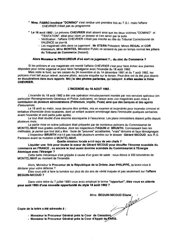 Lettre ouverte au Procureur Jean Philippe - page 3